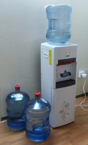 water dispenser with user controls