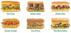 different burgers from subway