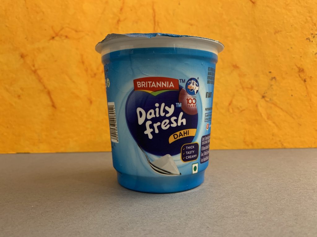 Britannia Daily Fresh Dahi Packaging