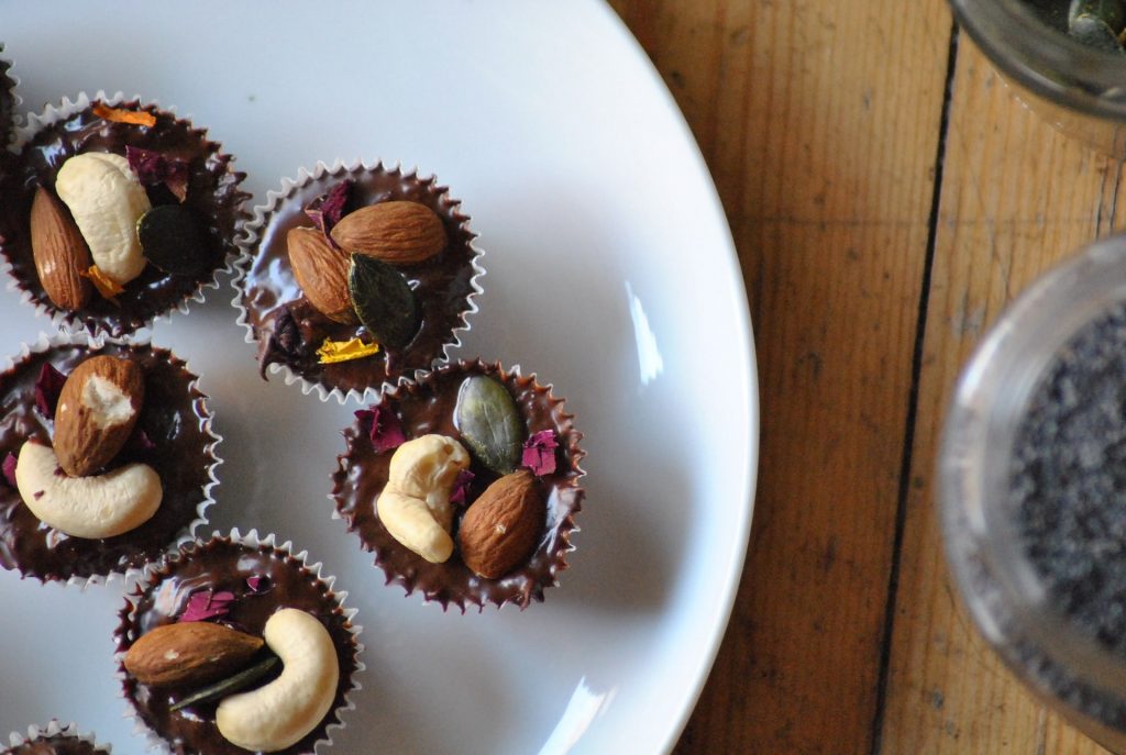 dryfruit loaded chocolate cup