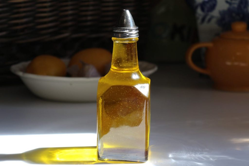 sunflower oil packed in a bottle