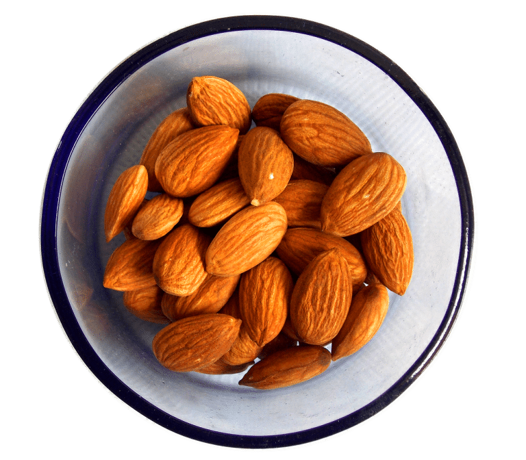 almonds served in a bowl
