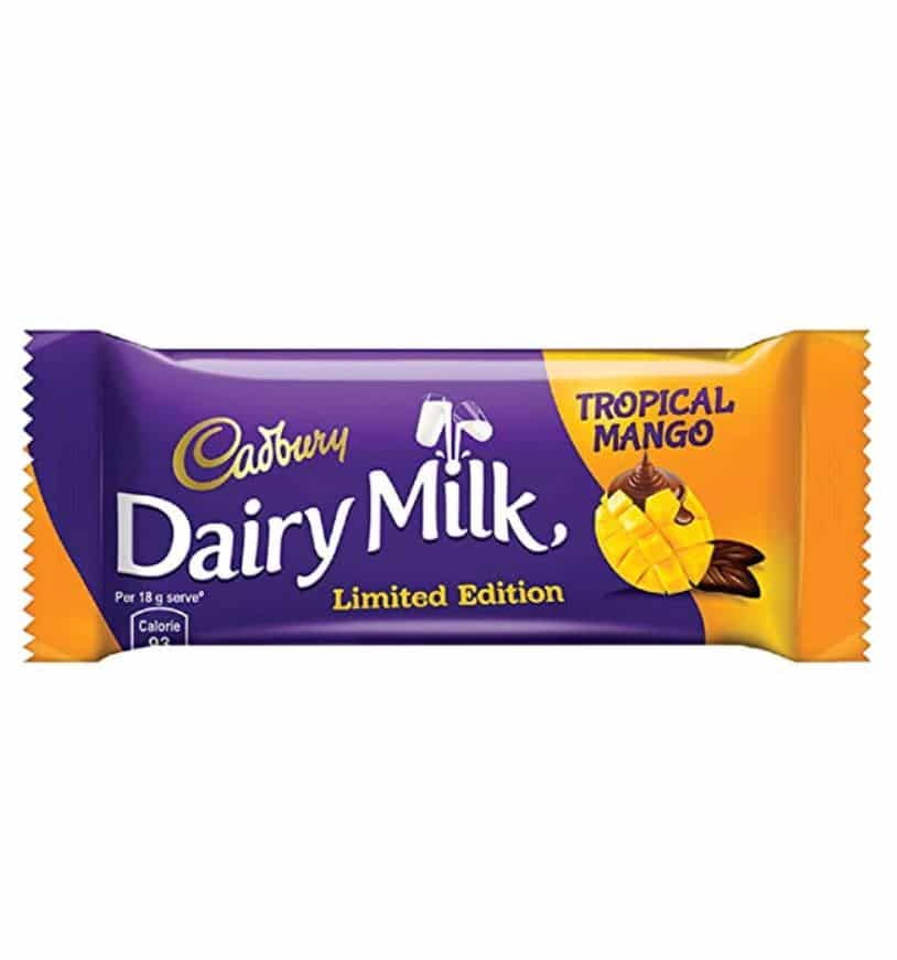 cadbury dairy milk tropical mango chocolate bar