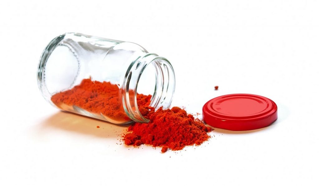 red chilli spice container