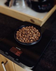 beans in a bowl on induction