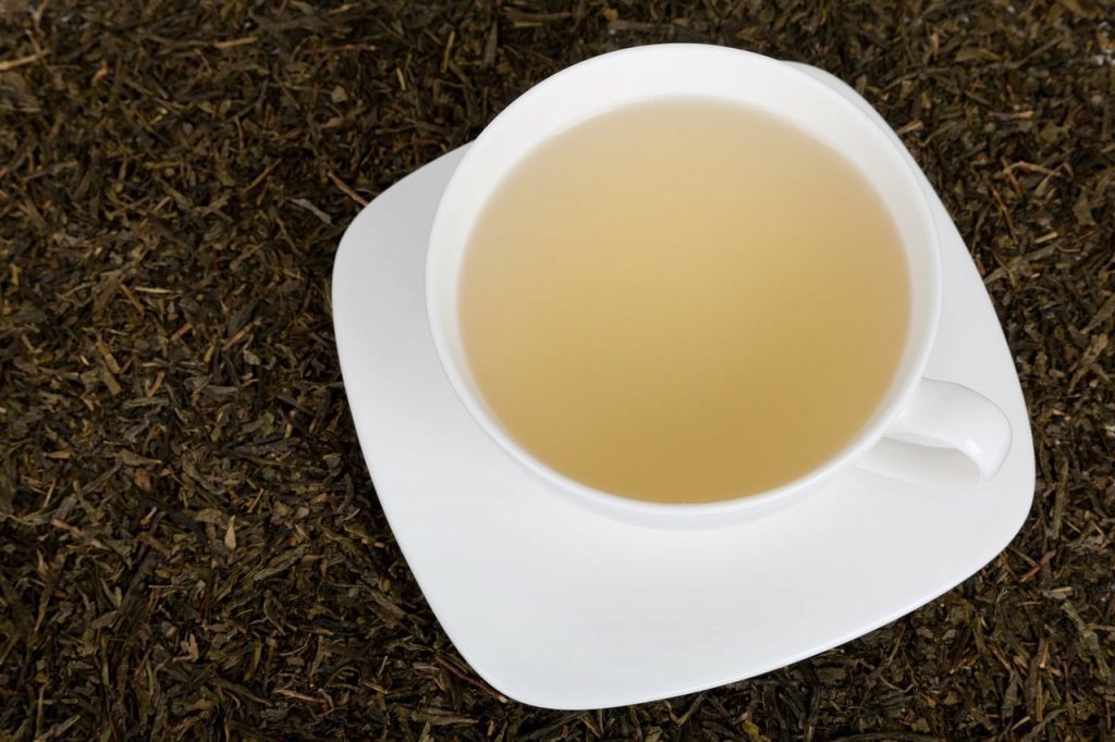 a cup of white tea
