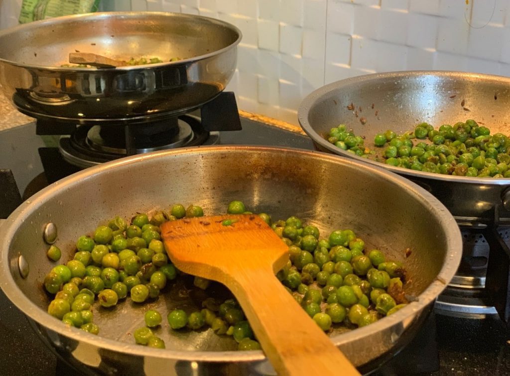 how to make green peas