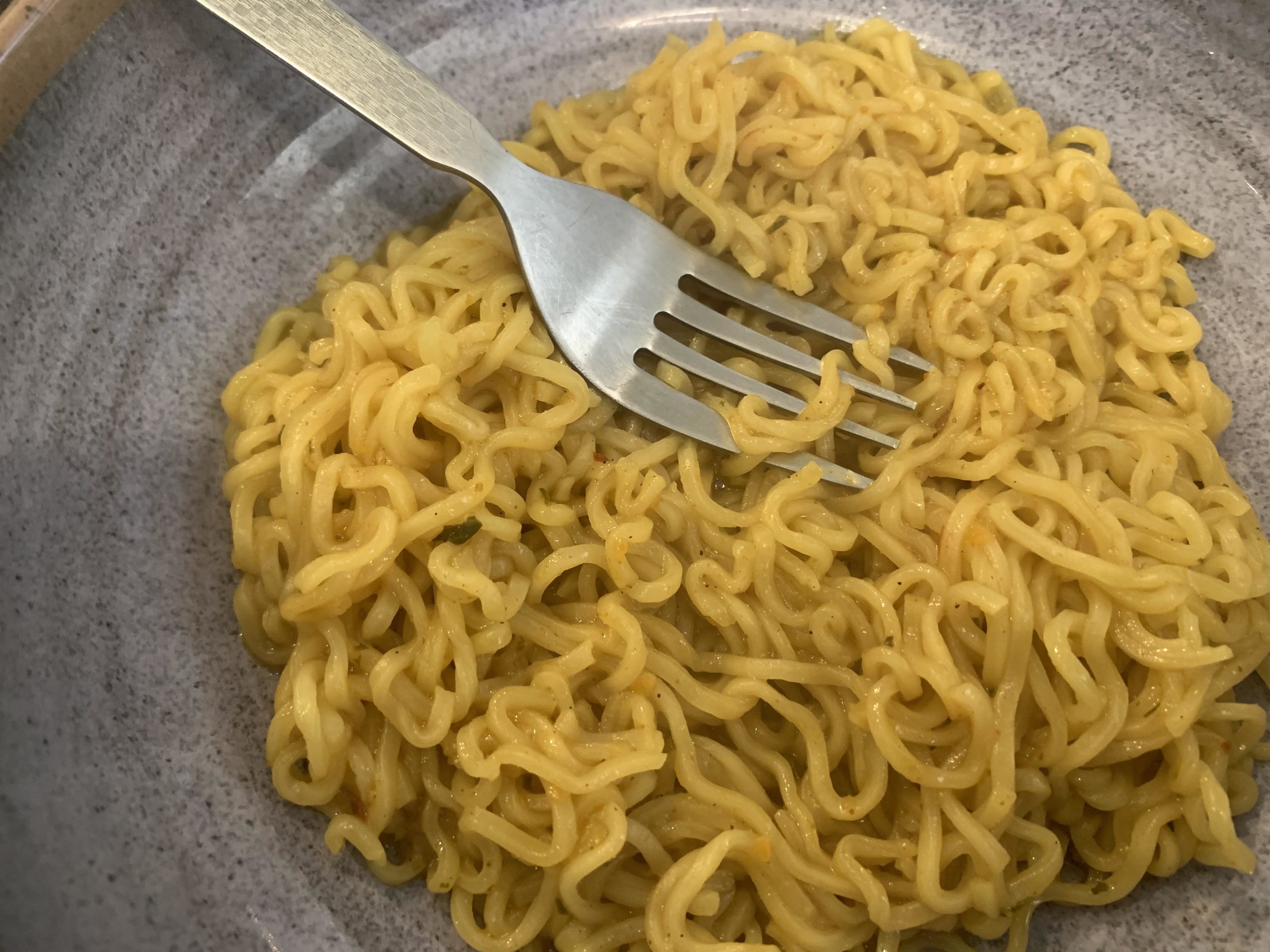 cooked maggi served