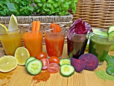 vegetables and juices