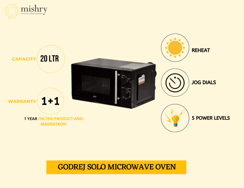 godrej’s solo microwave oven features