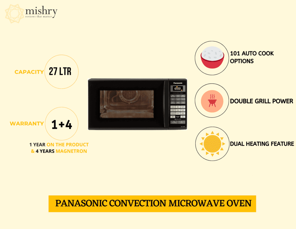 panasonic’s convection microwave oven features