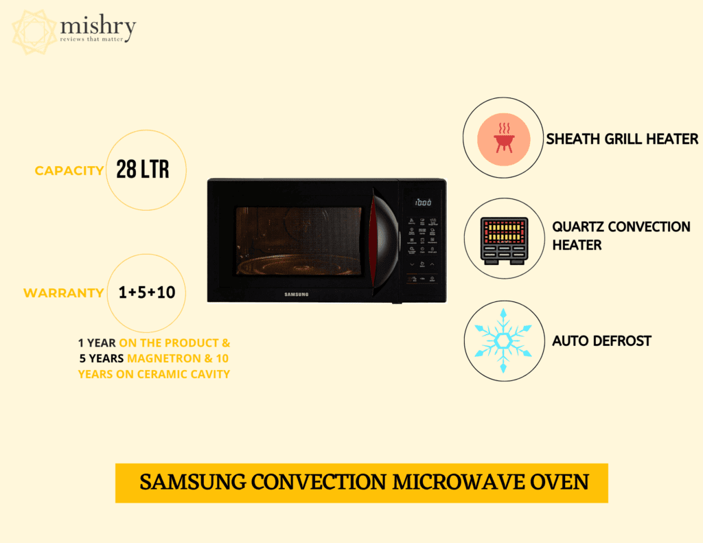 samsung’s convection microwave oven features