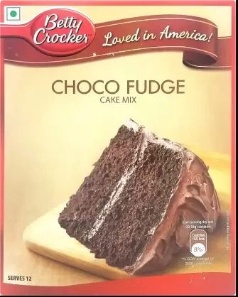 betty crocker choco fudge cake mix packet