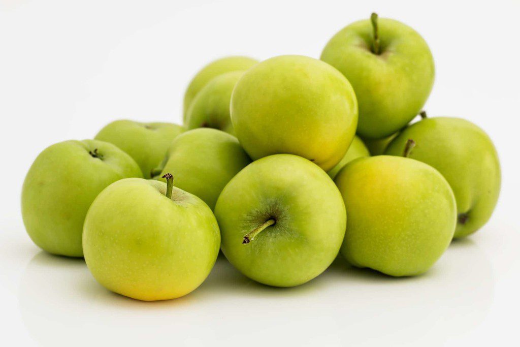 beautiful and tasty green apples