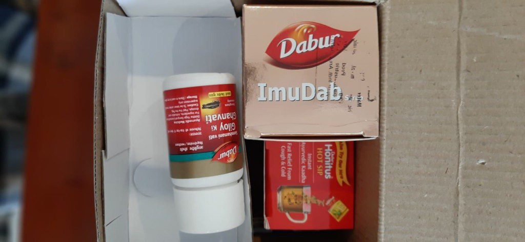 Dabur immunity kit top view