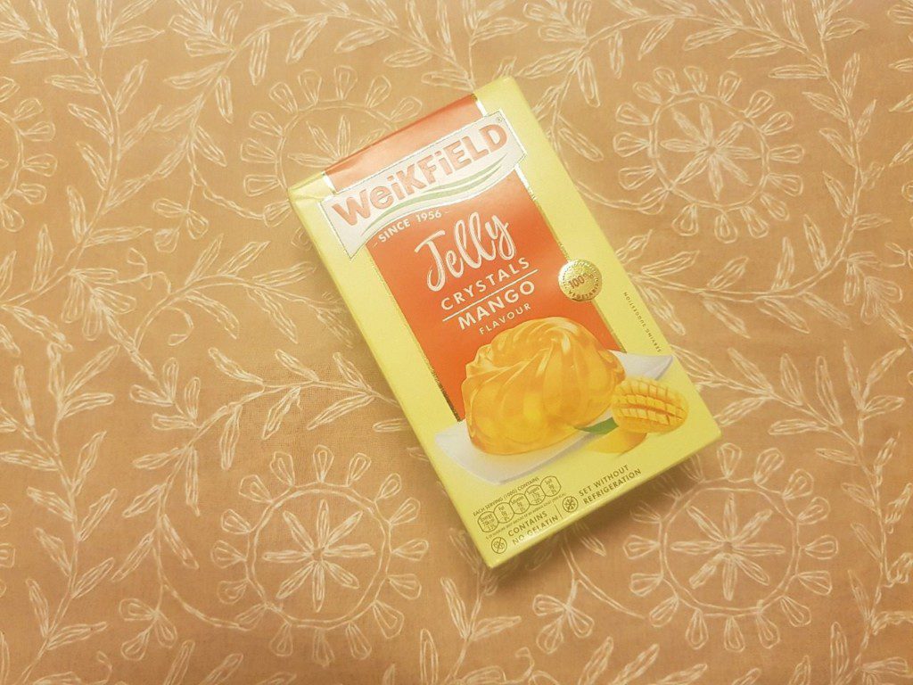 weikfield mango flavor jelly crystals front of the pack