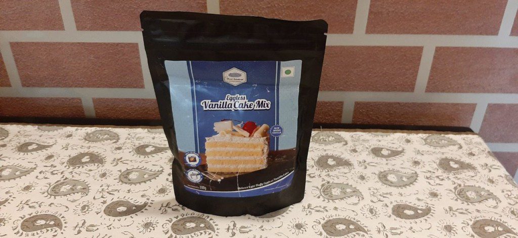 food solutions eggless vanilla cake mix packet