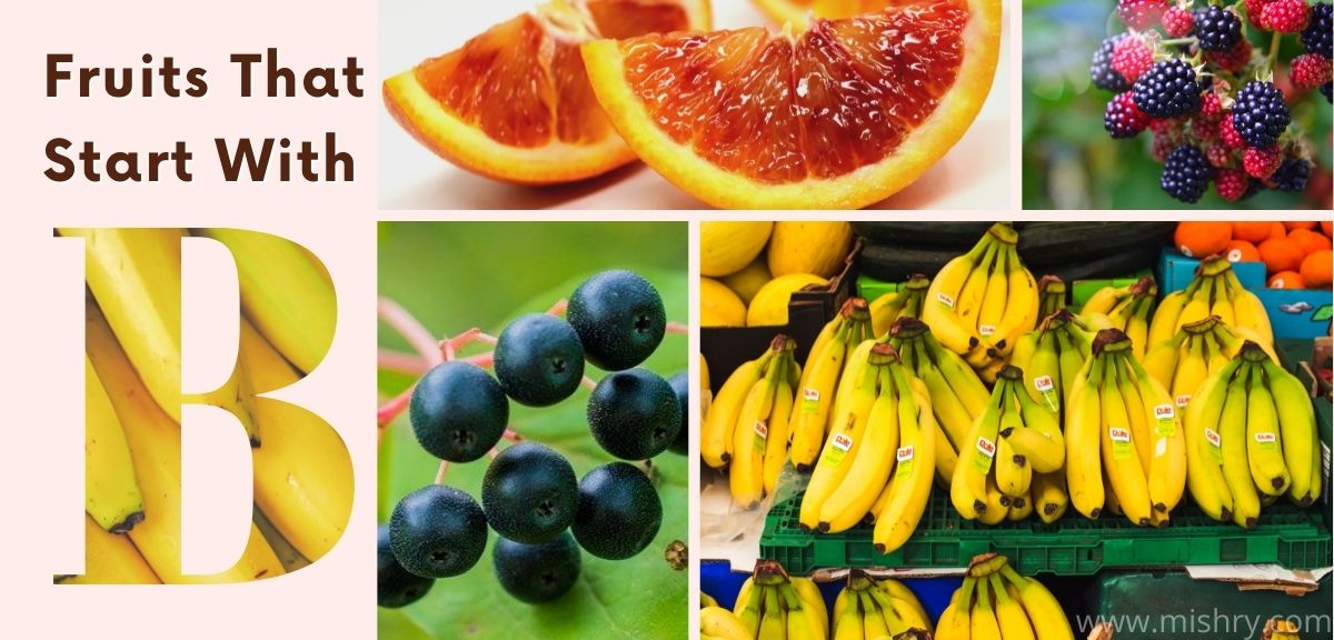 Fruits that start in letter B