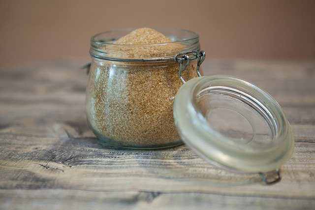 muscovado sugar in an airtight jar