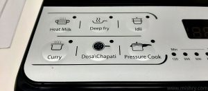 cooking option on induction