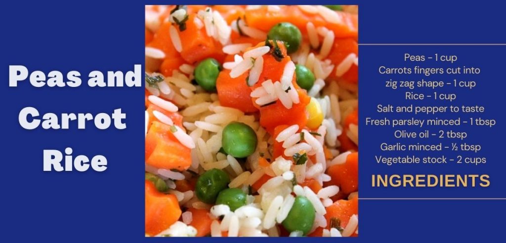 Peas And Carrot Rice