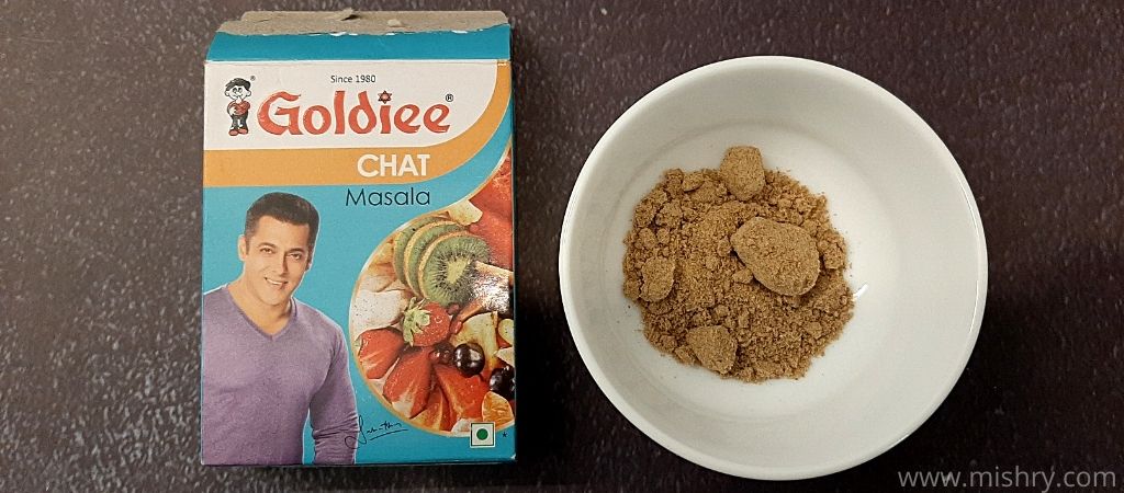 goldiee chaat masala review