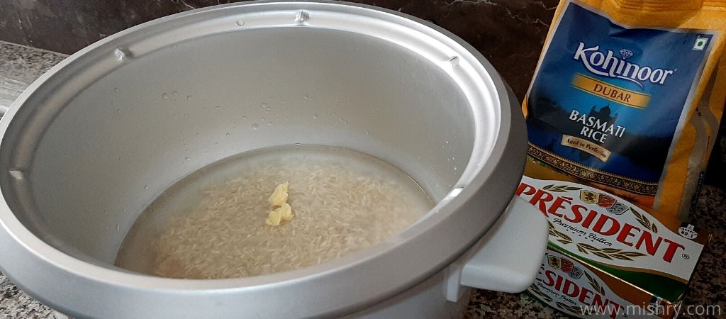 cooking kohinoor basmati rice in rice cooker