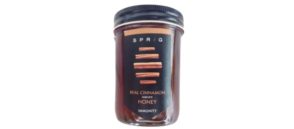 sprig real cinnamon imbued honey