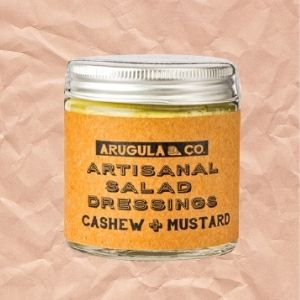 arugula and co salad dressings cashew mustard