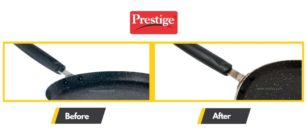 prestige dosa tawa handle before and after use