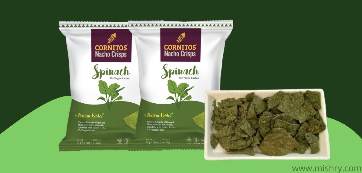 cornitos spinach veggie nachos review