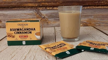vahdam ashwagandha cinnamon instant tea premix review
