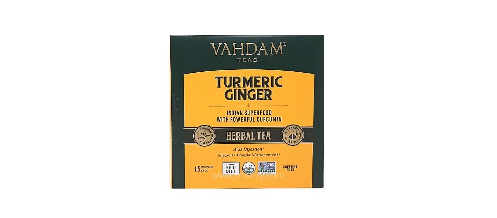 vahdam turmeric ginger herbal tea