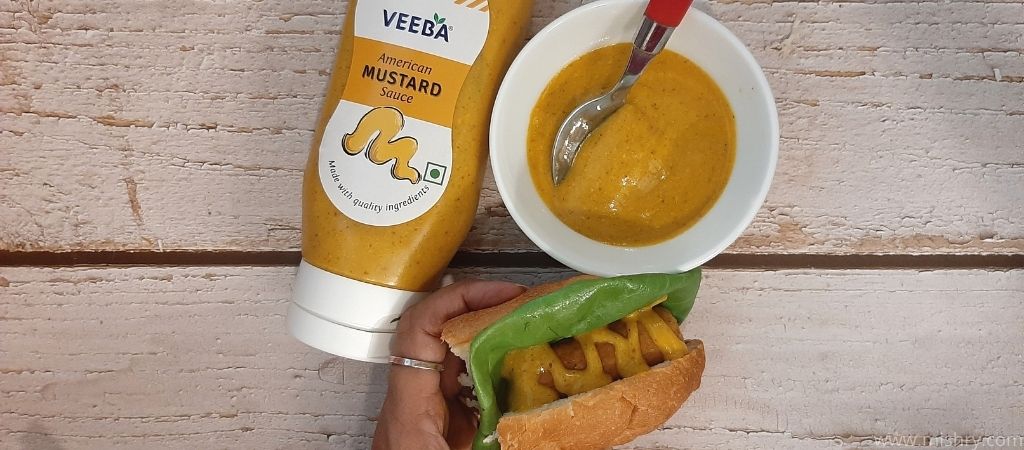 veeba mustard hot dog tasting