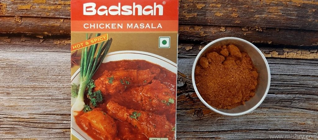 badshah chicken masala in a bowl