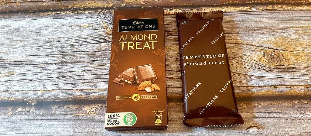 cadbury almond treat chocolate packaging
