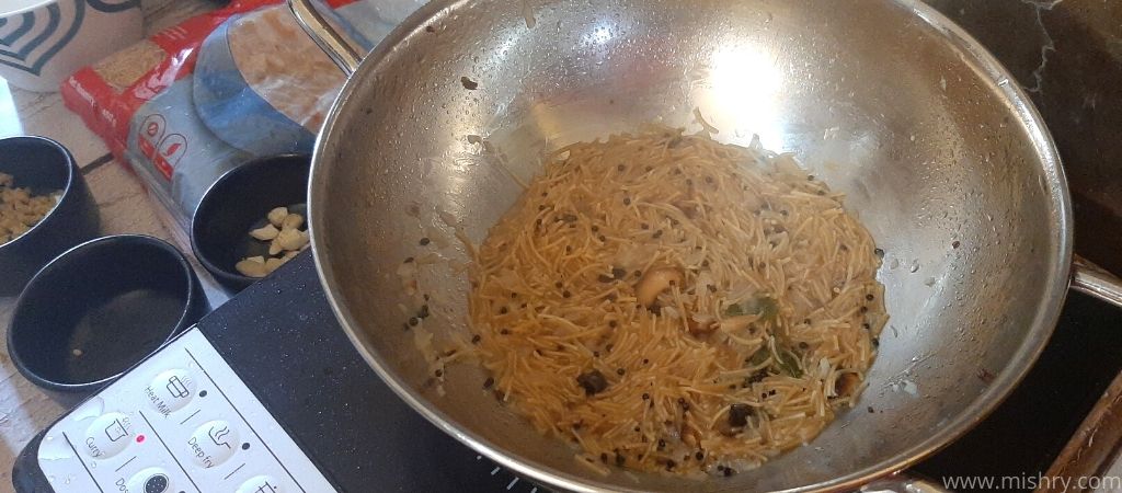 vermicelli on induction cooker