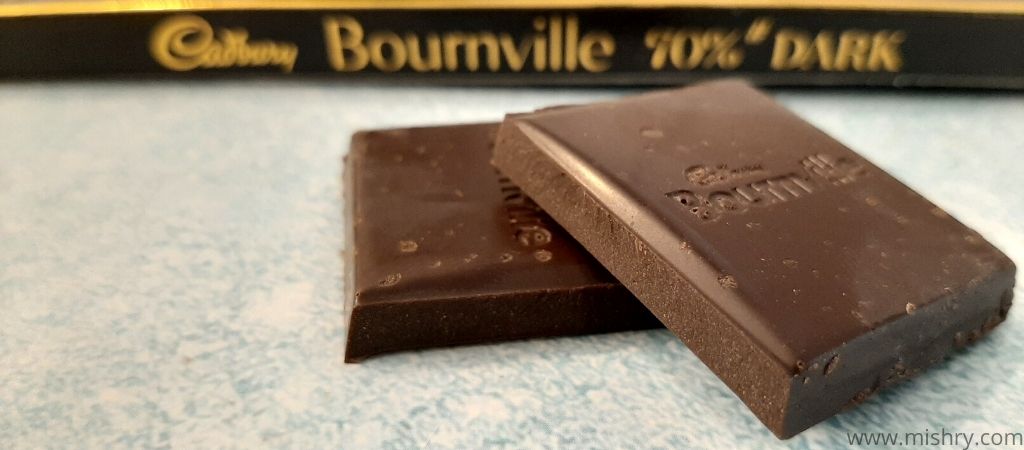 cadbury bournville 70 percent dark broken piece