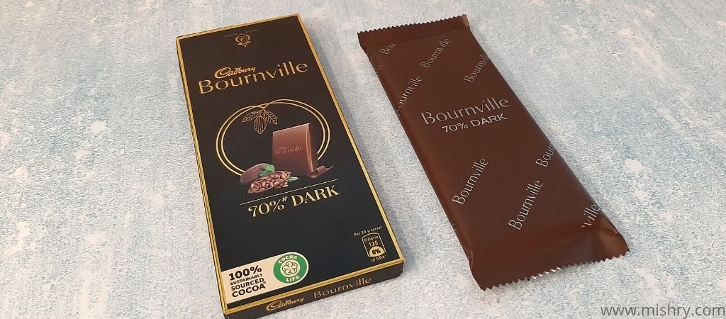 cadbury bournville 70 percent dark packaging