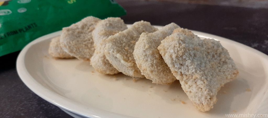 closer look at imagine meats chicken nuggets