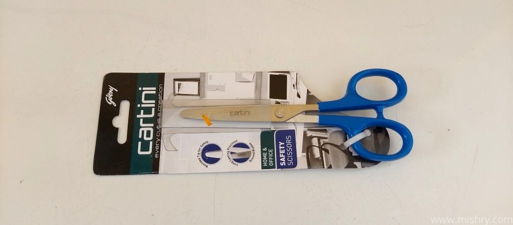 godrej cartini safety scissors packaging