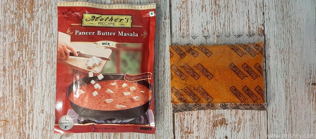 mothers recipe paneer butter masala packaging