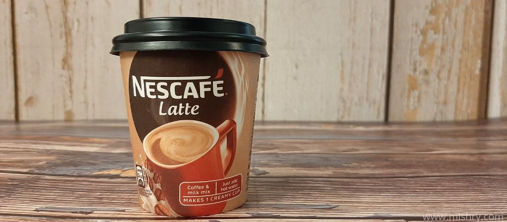 nescafe latte coffee cup packaging