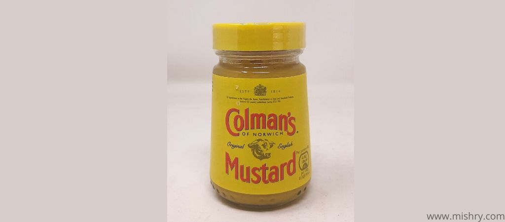 colmans english mustard sauce packaging