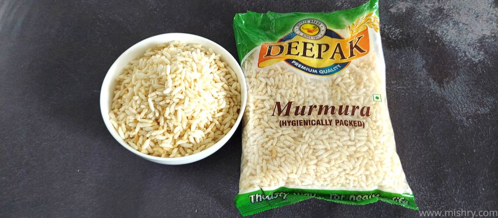 deepak premium quality murmura placed in a bowl