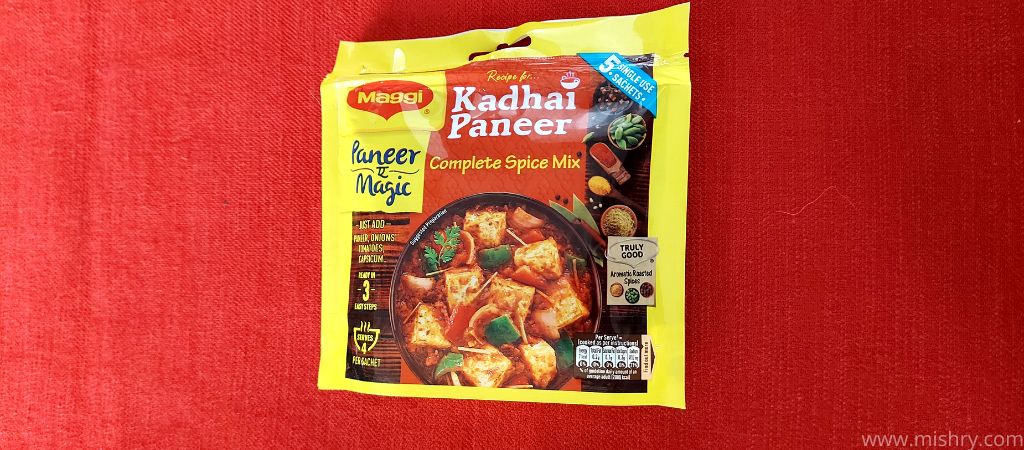 maggi kadhai paneer complete spice mix review