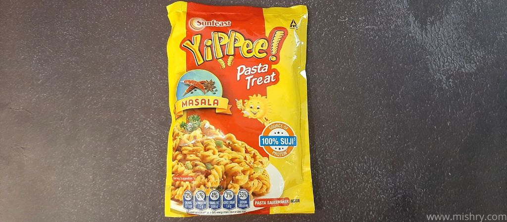 sunfeast yippee masala flavor pasta packaging