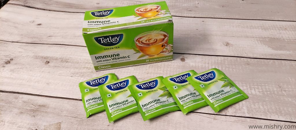 tetley green tea immune packaging