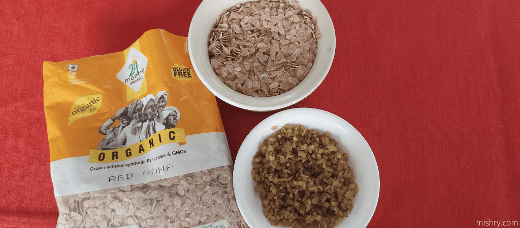 24 mantra organic red poha review overview
