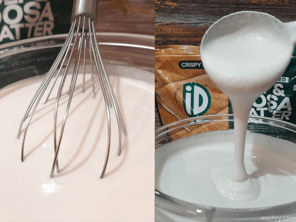 consistency of id dosa batter